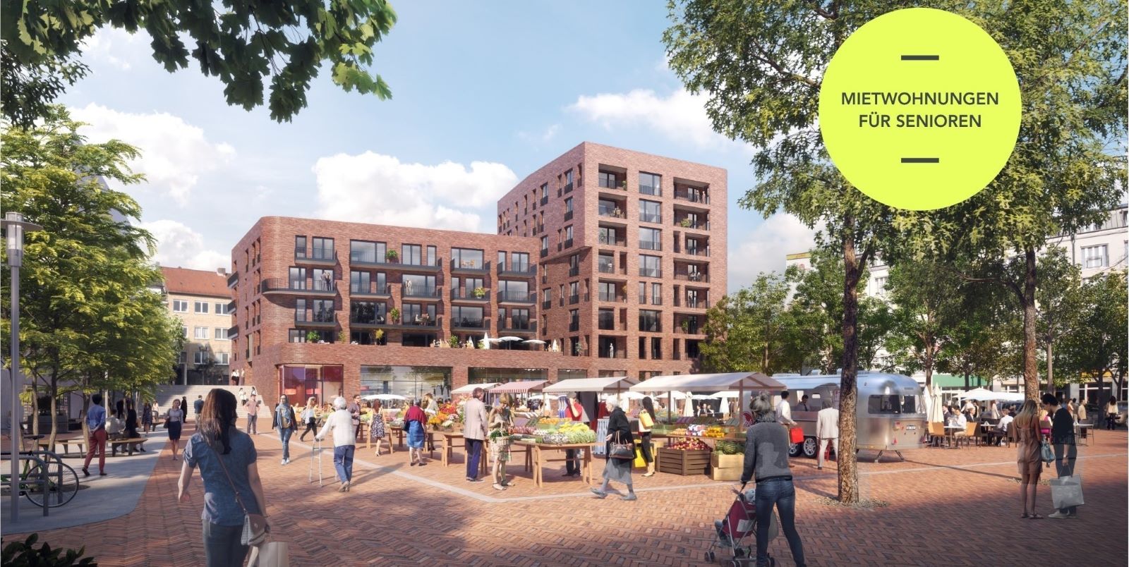 Nach rund zwei Jahren Bauzeit ist das neue Gebäude am Harburger Wochenmarkt fast fertig.  Foto: privat