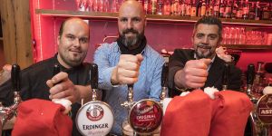 Schweinske in Harburgs Fußgängerzone