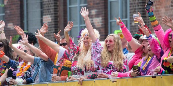 Partystimmung beim Discomove im Binnenhafen Harburg. Foto: André Zand-Vakili Discomove