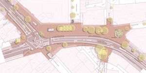 Mega-Baustelle in der City: Veloroute 11 und Umbau Herbert-Wehner-Platz
