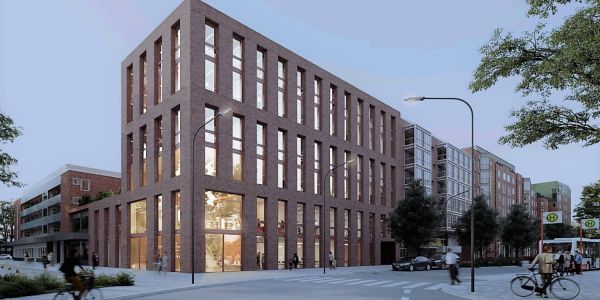 Direkt am S-Bahnhof Neugraben entsteht ein neues Verwaltungsgebäude. Architekturgemeinschaft aus Berlin und Paris gewinnt hochbauliches Wettbewerbsverfahren. Foto: LAN Paris, MARS Architekten, Sprinkenhof GmbH So wird das neue Verwaltungsgebäude für Neugraben aussehen