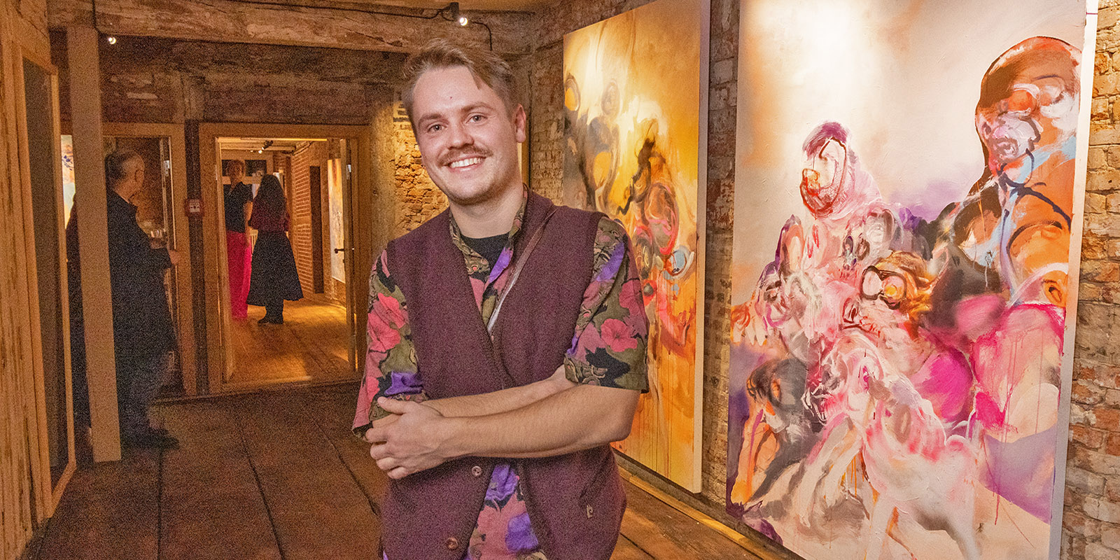 Jakob Schöning in der Galerie 1565 in Harburg. Foto: zv