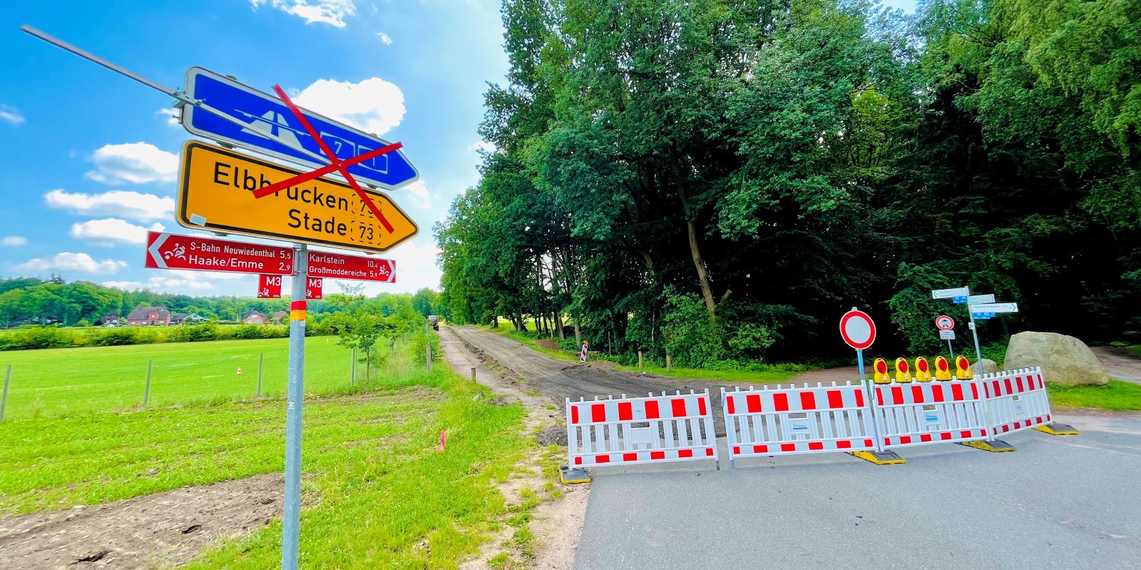 Vollsperrung in Vahrendorf: Straße Am Wildpark bis Ende Juli gesperrt