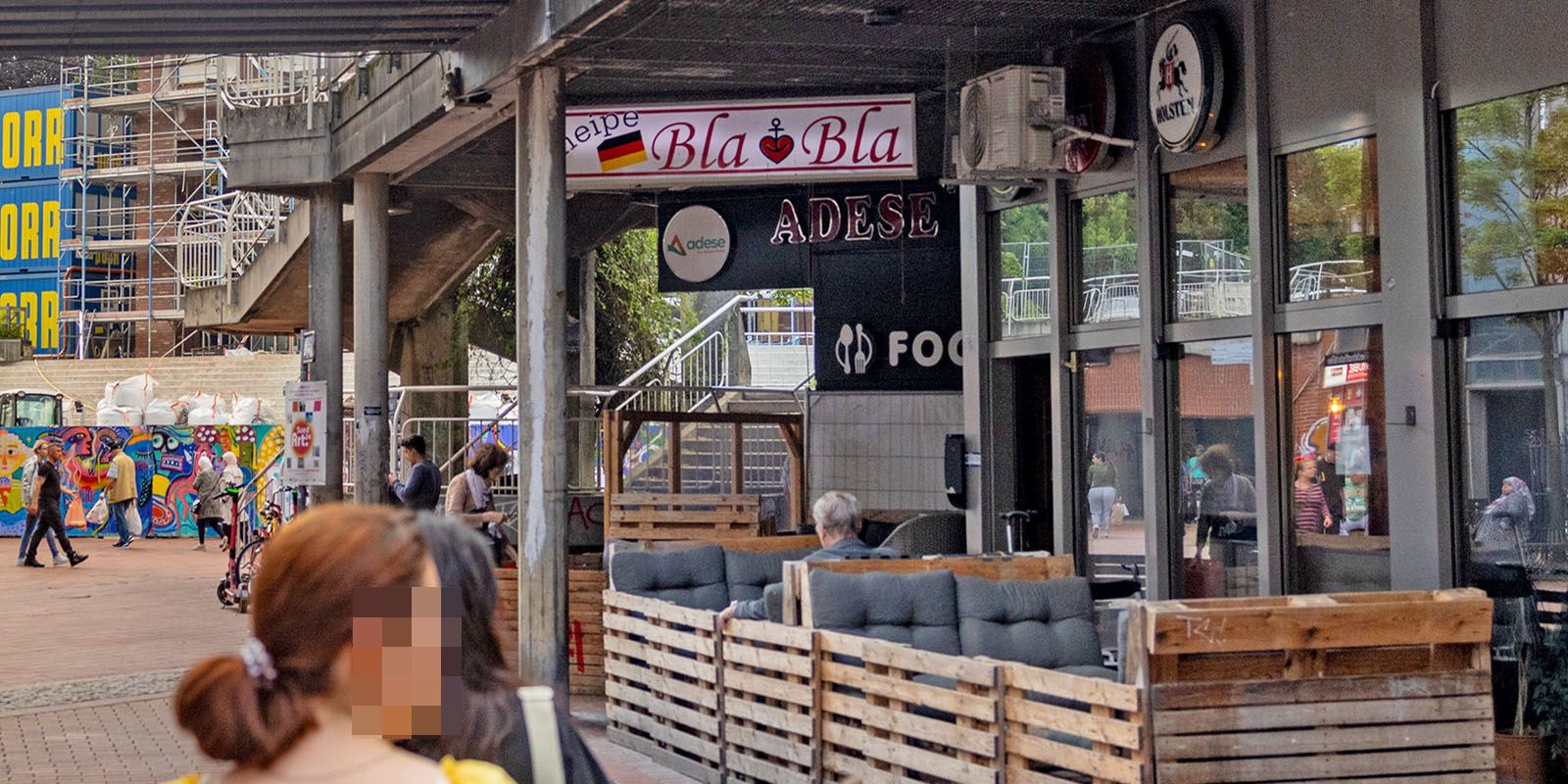 Die Kneipe BlaBla in der Seevepassage. Foto: Röer