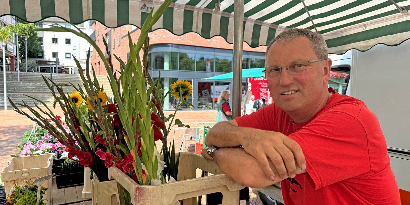 Jörn Schlumbom: Auch er hatte seinen letzten Tag auf dem Harburger Wochenmarkt