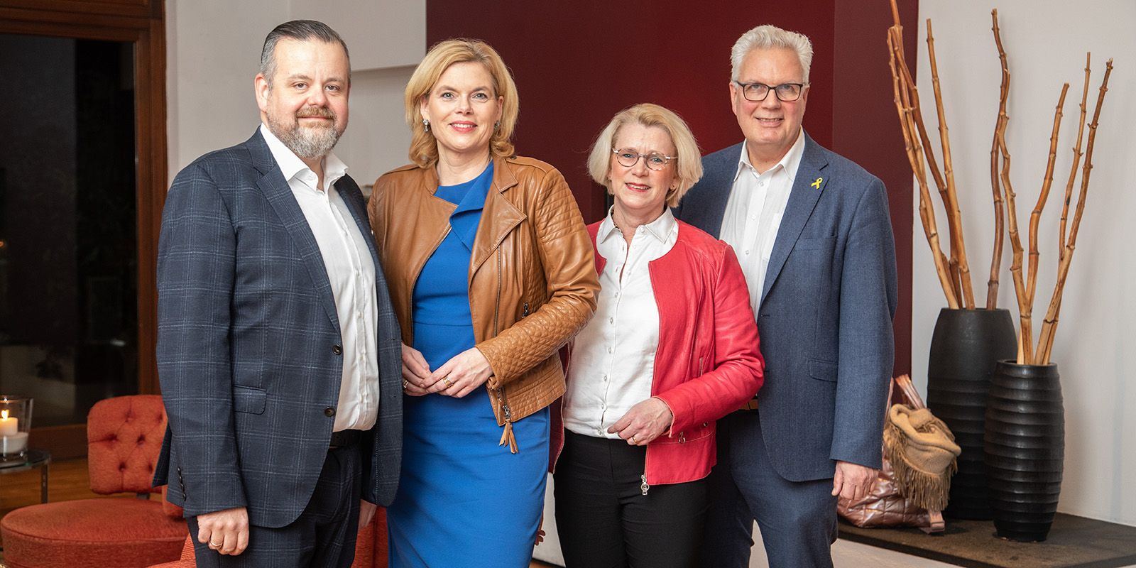 André Trepoll, Julia Klöckner, Birgit Stöver und Klaus-Peter Hesse. Foto: zv