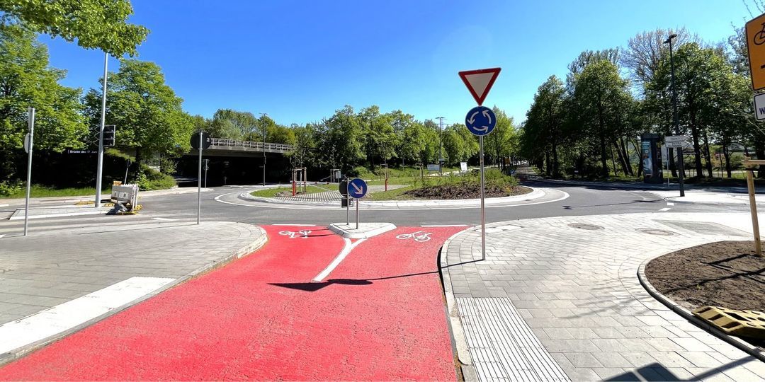 Ausbau der Radrouten: Nartenstraße Einbahnstraße und Hafenbezirk voll gesperrt