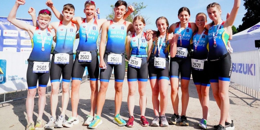 Das siegreiche Jugend trainiert für Olympia Team der StS Fischbek-Falkenberg. Foto: pr