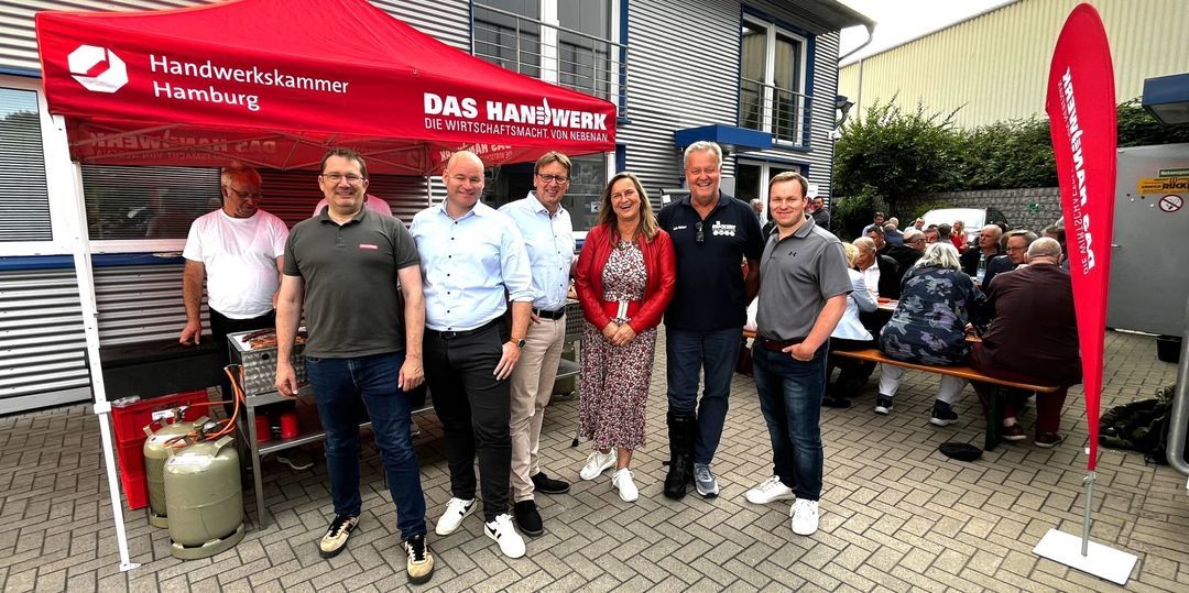 Hier ging es um die Wurst: Sommerfest des Harburger Handwerks bei Rückert