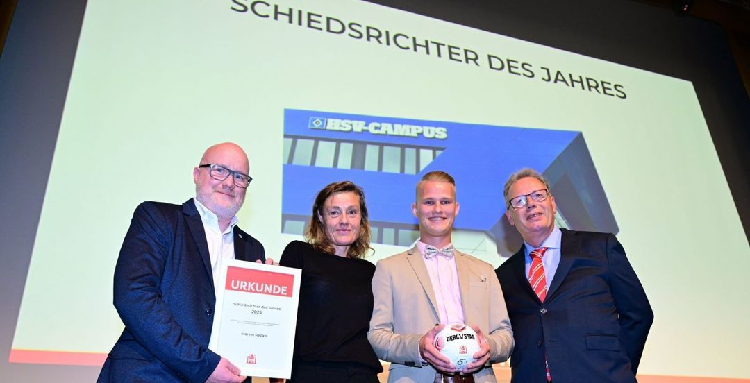 Marvin Repke vom HTB ist zum Schiedsrichter des Jahres gewählt worden