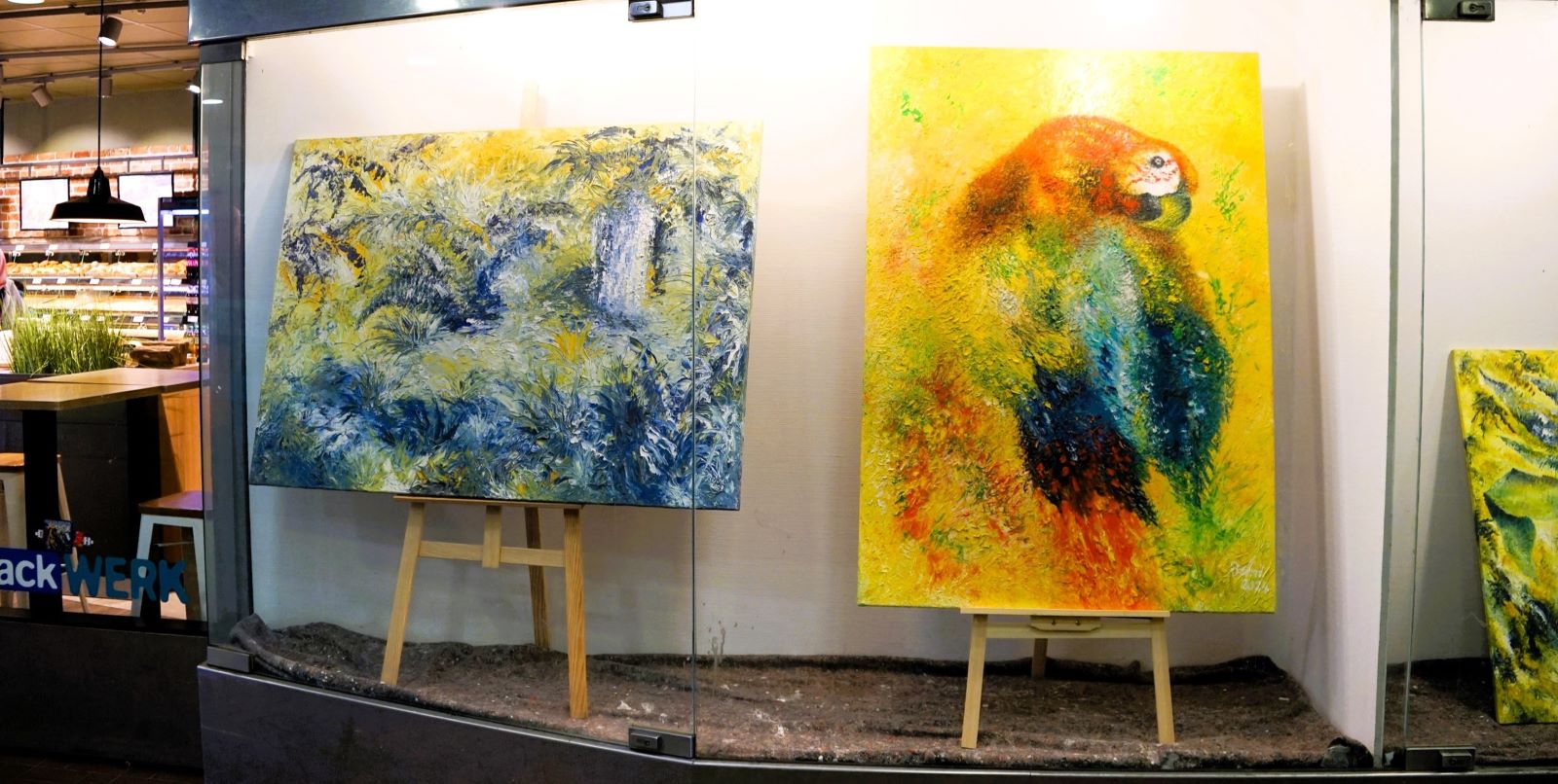 Kunstpassage Harburg: Thomas Behrens bringt Farbe in die City Galerie