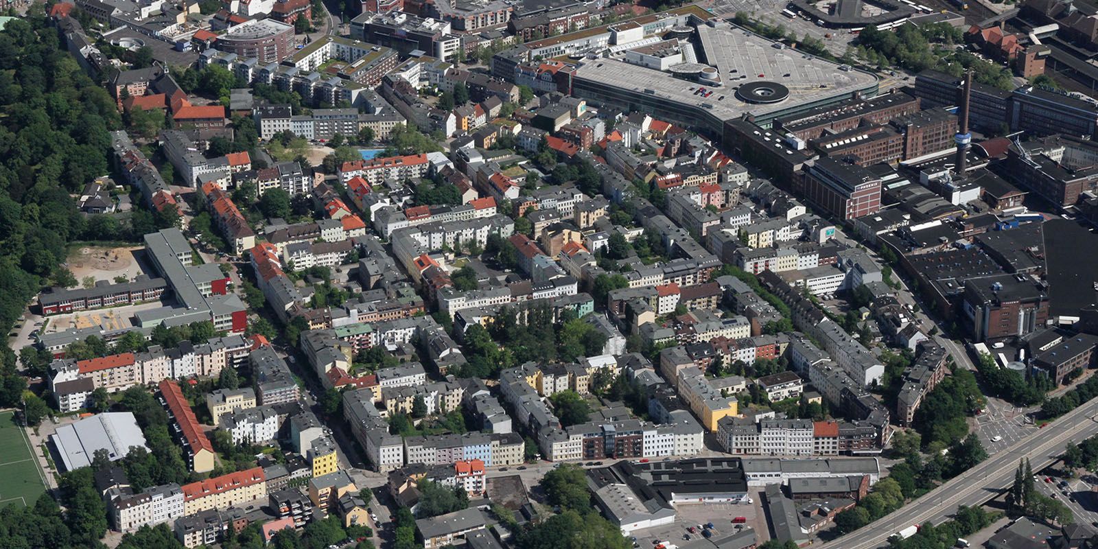 Das Phoenix-Viertel im Stadtteil Harburg. Foto: zv